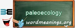 WordMeaning blackboard for paleoecology